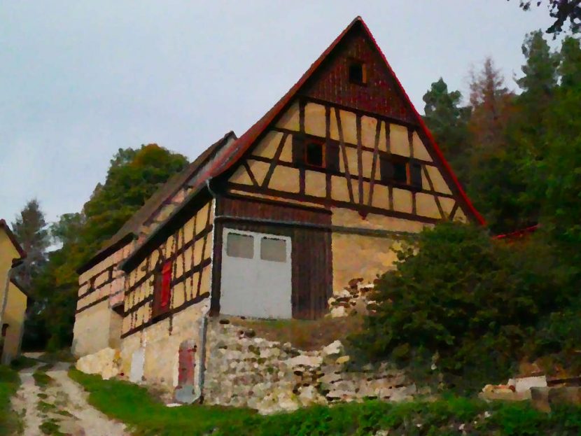 Scheunenviertel Ölgemälde